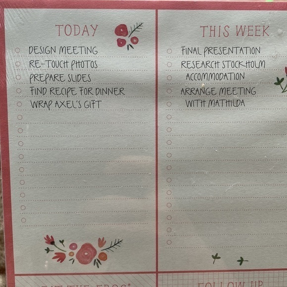 Kikki. K notebook notepad to-do list shopping journal cute stationery girls gift - Picture 4 of 4